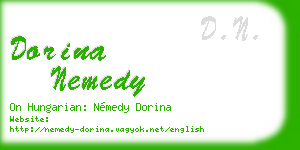 dorina nemedy business card