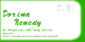 dorina nemedy business card